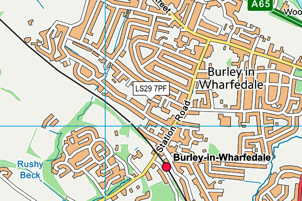 LS29 7PF map - OS VectorMap District (Ordnance Survey)