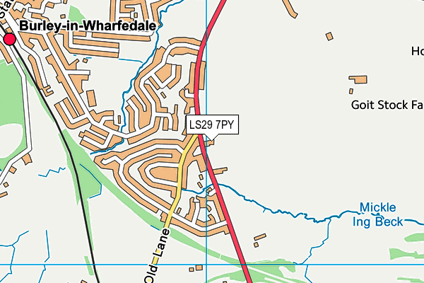 LS29 7PY map - OS VectorMap District (Ordnance Survey)