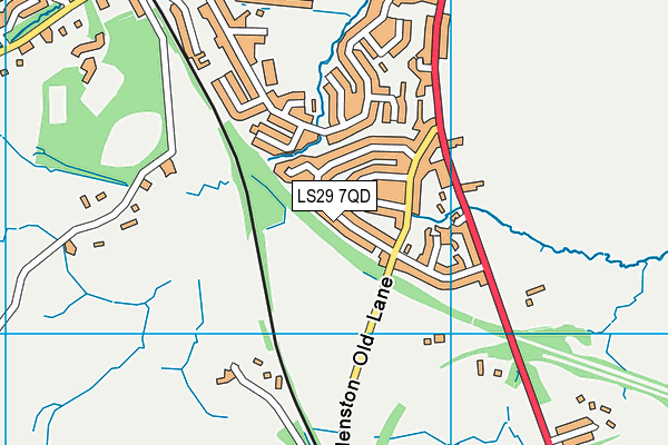 LS29 7QD map - OS VectorMap District (Ordnance Survey)