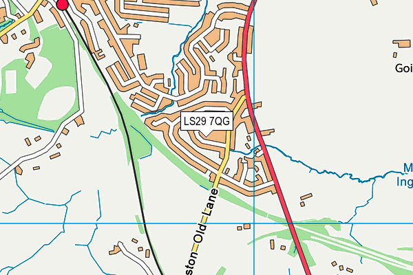 LS29 7QG map - OS VectorMap District (Ordnance Survey)