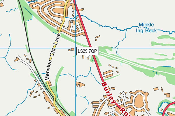 LS29 7QP map - OS VectorMap District (Ordnance Survey)