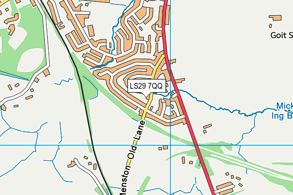 LS29 7QQ map - OS VectorMap District (Ordnance Survey)