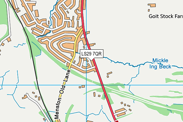 LS29 7QR map - OS VectorMap District (Ordnance Survey)