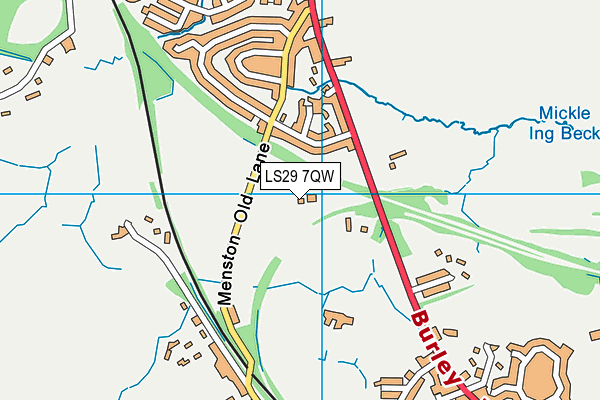 LS29 7QW map - OS VectorMap District (Ordnance Survey)