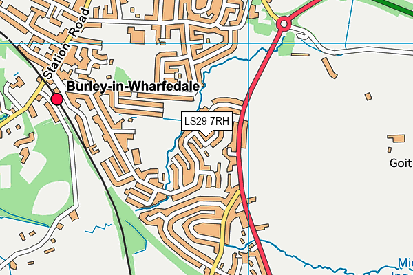 LS29 7RH map - OS VectorMap District (Ordnance Survey)