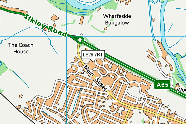LS29 7RT map - OS VectorMap District (Ordnance Survey)