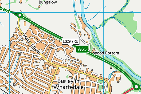 LS29 7RU map - OS VectorMap District (Ordnance Survey)