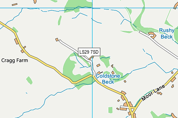 LS29 7SD map - OS VectorMap District (Ordnance Survey)