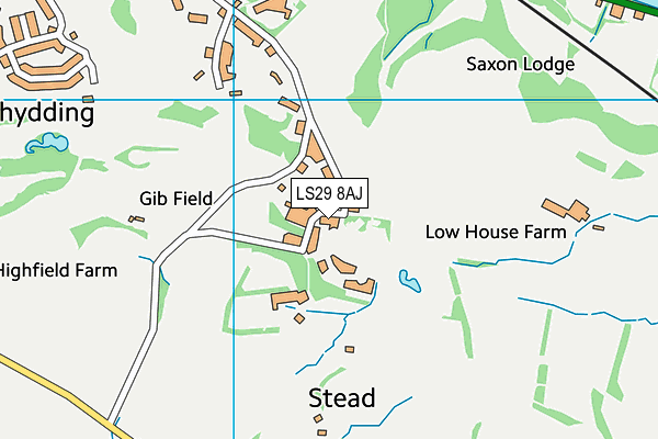 LS29 8AJ map - OS VectorMap District (Ordnance Survey)