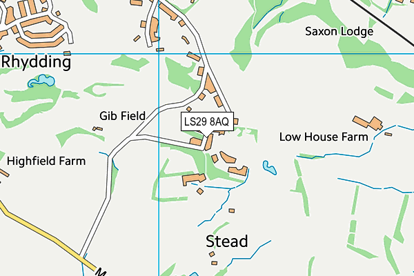 LS29 8AQ map - OS VectorMap District (Ordnance Survey)