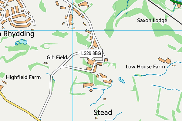 LS29 8BG map - OS VectorMap District (Ordnance Survey)