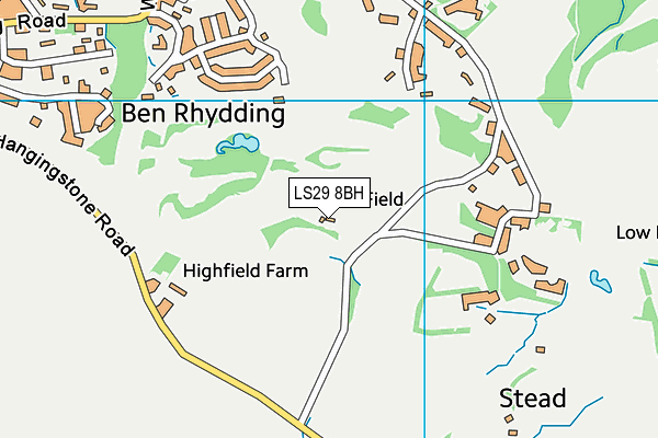 LS29 8BH map - OS VectorMap District (Ordnance Survey)