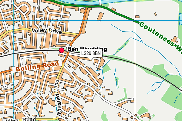 LS29 8BN map - OS VectorMap District (Ordnance Survey)