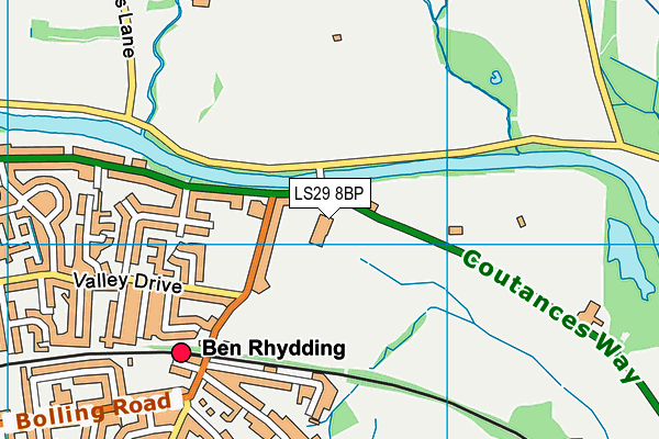 LS29 8BP map - OS VectorMap District (Ordnance Survey)