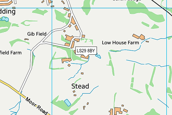 LS29 8BY map - OS VectorMap District (Ordnance Survey)