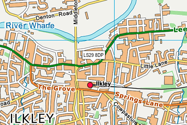 Map of THE STUDIO (ILKLEY) LTD at district scale