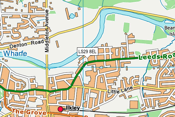 LS29 8EL map - OS VectorMap District (Ordnance Survey)