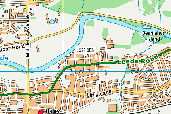LS29 8EN map - OS VectorMap District (Ordnance Survey)