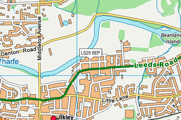 LS29 8EP map - OS VectorMap District (Ordnance Survey)