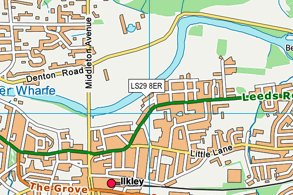 LS29 8ER map - OS VectorMap District (Ordnance Survey)