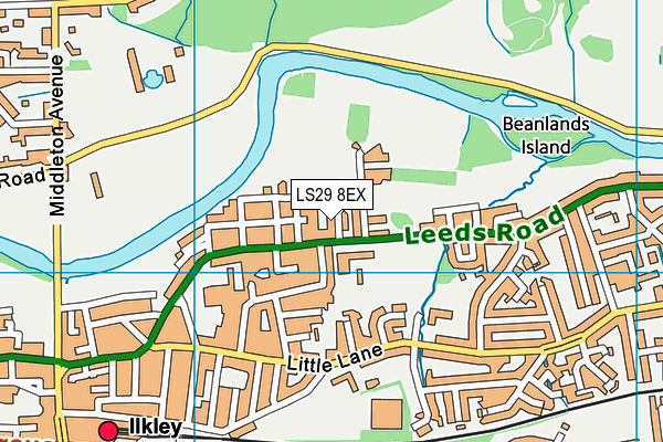 LS29 8EX map - OS VectorMap District (Ordnance Survey)