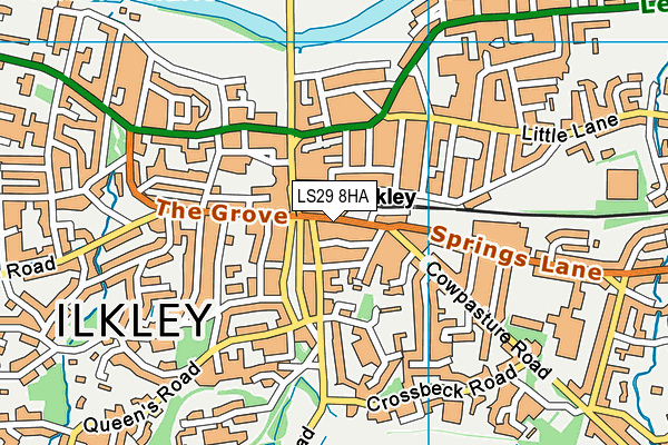 Map of WESTROW ILKLEY LLP at district scale