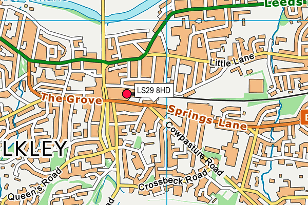 LS29 8HD map - OS VectorMap District (Ordnance Survey)