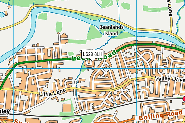LS29 8LH map - OS VectorMap District (Ordnance Survey)