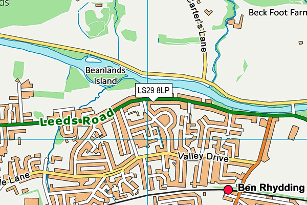 LS29 8LP map - OS VectorMap District (Ordnance Survey)