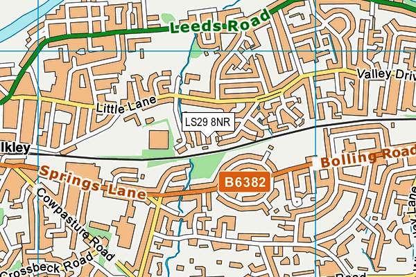 LS29 8NR map - OS VectorMap District (Ordnance Survey)