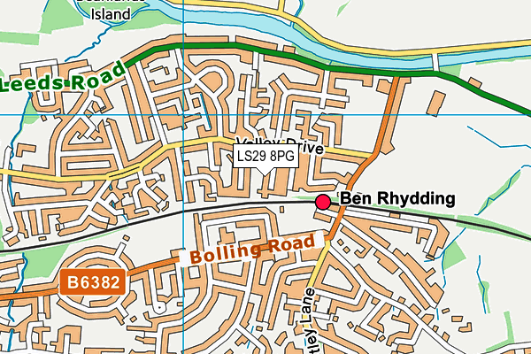 LS29 8PG map - OS VectorMap District (Ordnance Survey)