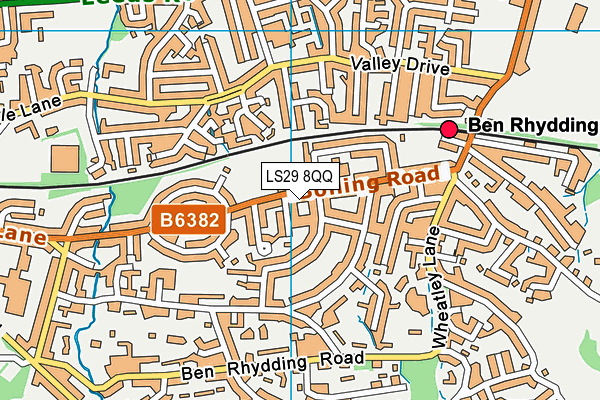 LS29 8QQ map - OS VectorMap District (Ordnance Survey)