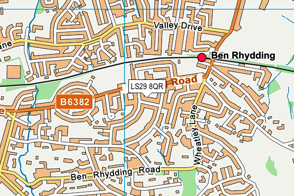 LS29 8QR map - OS VectorMap District (Ordnance Survey)
