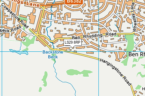 LS29 8RP map - OS VectorMap District (Ordnance Survey)
