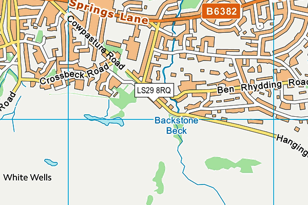 LS29 8RQ map - OS VectorMap District (Ordnance Survey)