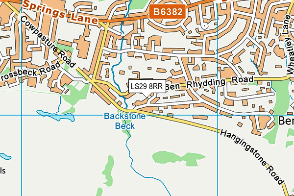 LS29 8RR map - OS VectorMap District (Ordnance Survey)