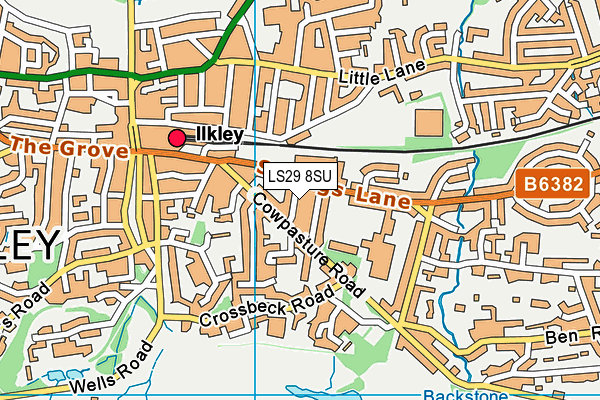 LS29 8SU map - OS VectorMap District (Ordnance Survey)