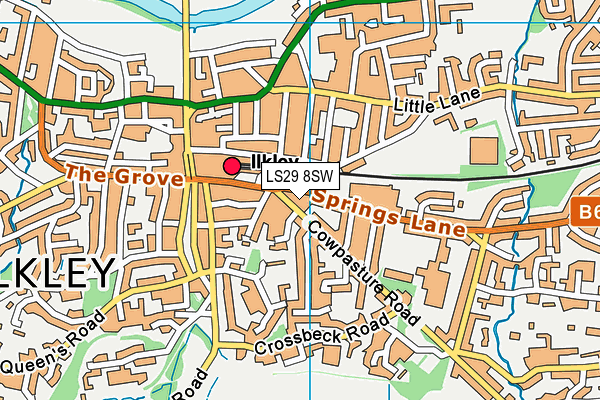 LS29 8SW map - OS VectorMap District (Ordnance Survey)