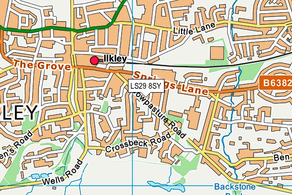LS29 8SY map - OS VectorMap District (Ordnance Survey)
