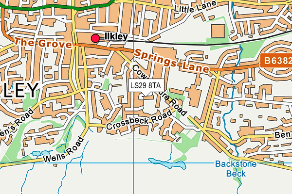 LS29 8TA map - OS VectorMap District (Ordnance Survey)