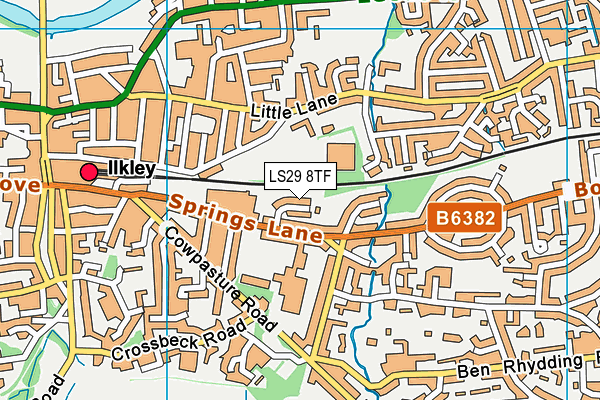 LS29 8TF map - OS VectorMap District (Ordnance Survey)