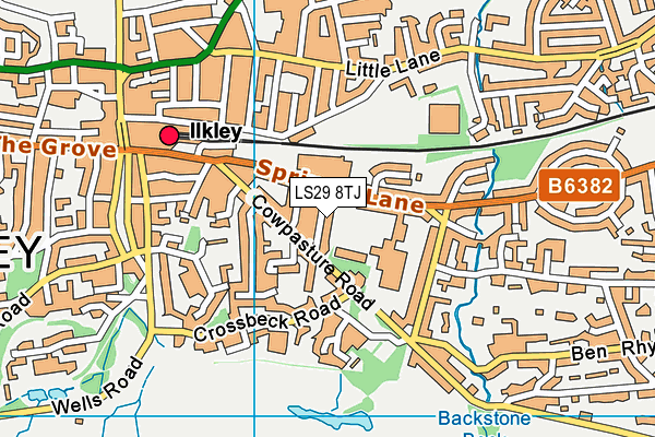 LS29 8TJ map - OS VectorMap District (Ordnance Survey)