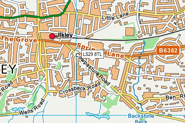 LS29 8TL map - OS VectorMap District (Ordnance Survey)