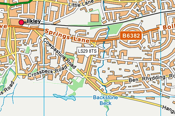 LS29 8TS map - OS VectorMap District (Ordnance Survey)
