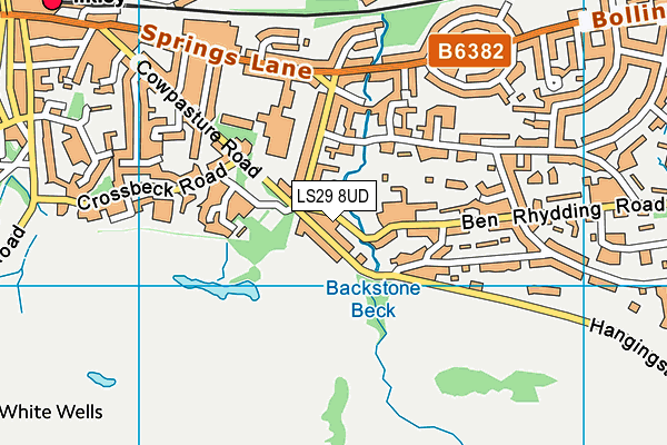LS29 8UD map - OS VectorMap District (Ordnance Survey)