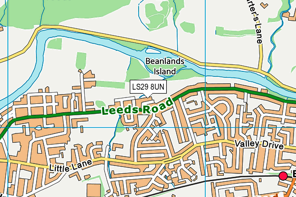 LS29 8UN map - OS VectorMap District (Ordnance Survey)