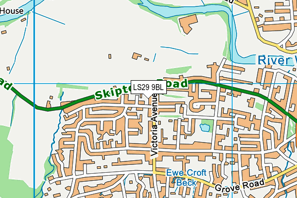 LS29 9BL map - OS VectorMap District (Ordnance Survey)