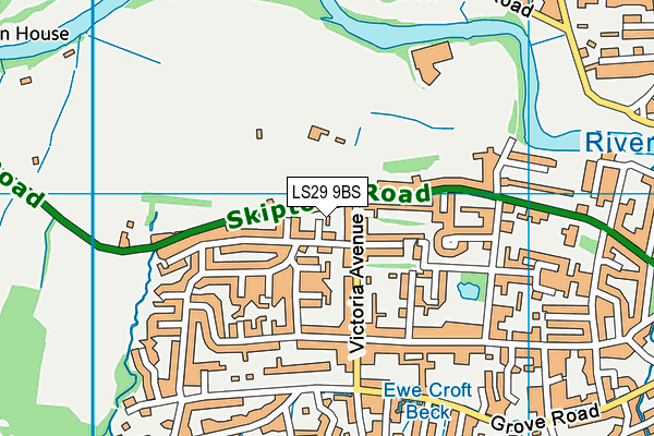 LS29 9BS map - OS VectorMap District (Ordnance Survey)