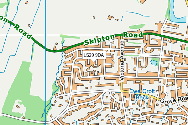 LS29 9DA map - OS VectorMap District (Ordnance Survey)