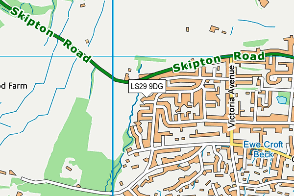LS29 9DG map - OS VectorMap District (Ordnance Survey)